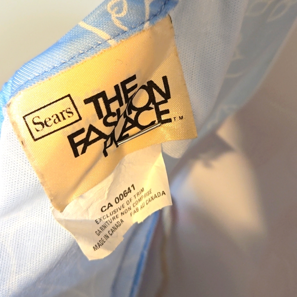 5) Vintage Maxi Dress Baby Blue Halter - Picture 7 of 8